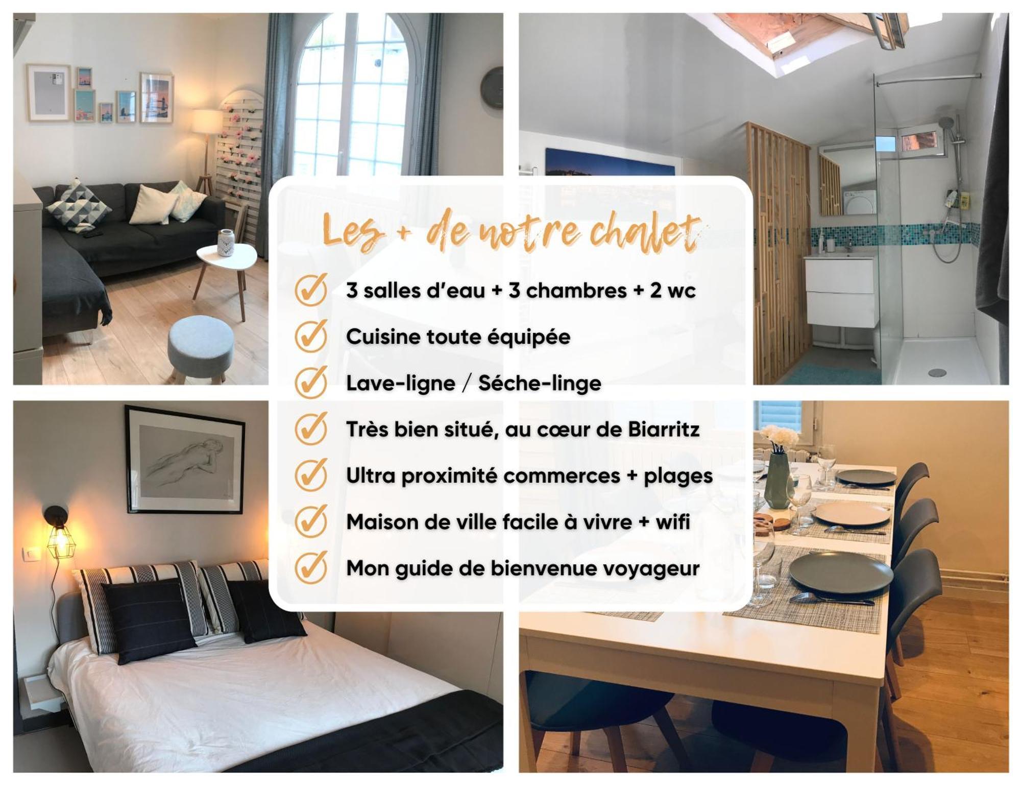 Chalet Basque 6 Couchages Centre Ville Biarritz Exteriér fotografie